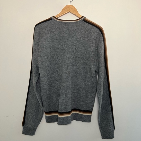 Vintage 80s Knit V Neck Sweater - Picture 4 of 4